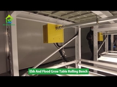 Lớp hai hạt giống Ebb And Flow nhà kính Rolling Bench trồng bàn