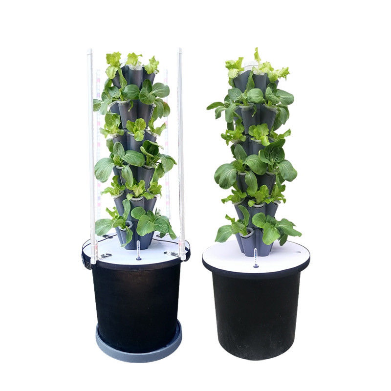 Nhà sử dụng vườn hoa hoa Hydroponic Tháp hệ thống phát triển 6/8/10 Lớp tùy chọn đèn LED