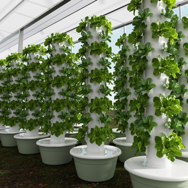 Vườn trong nhà 5 lớp hệ thống trồng thủy sản không đất hoa với tháp trồng với đèn LED