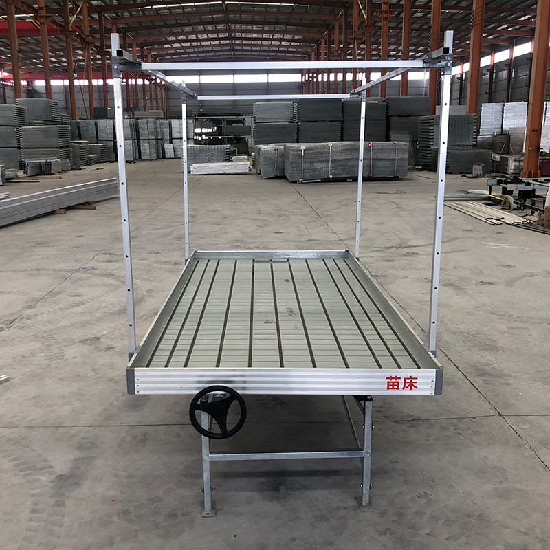 Ebb And Flow 4FT * 8FT dọc Hydroponic Rolling Bench di động Thăng trưởng Bàn với cột
