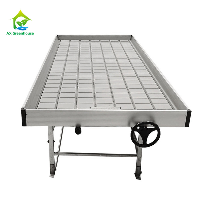 Ebb And Flow 4FT * 8FT dọc Hydroponic Rolling Bench di động Thăng trưởng Bàn với cột