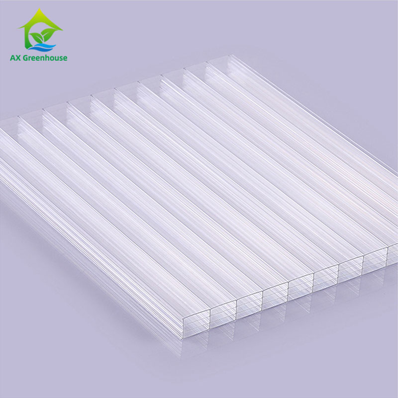 Vật liệu che phủ nhà kính dốc dày 4-12mm Tấm nhà kính bằng nhựa sóng