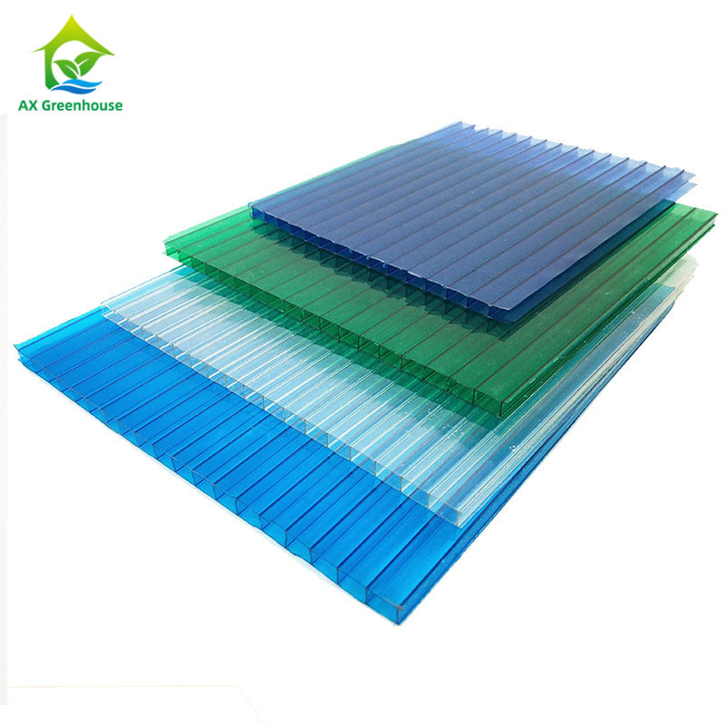 Vật liệu che phủ nhà kính dốc dày 4-12mm Tấm nhà kính bằng nhựa sóng