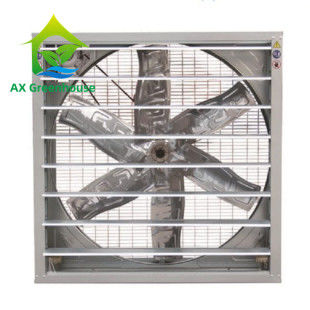 Máy quạt xả nhà kính 20 đến 50 inch với bảo hành 15-20 năm và tấm PC 8mm lớp kép cho thông gió công nghiệp